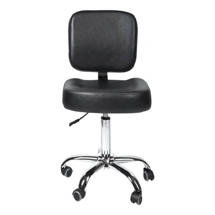K09 - кресло клиента со спинкой - Черный